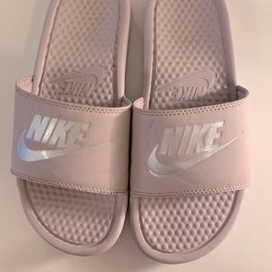 Pink Nike Slides!